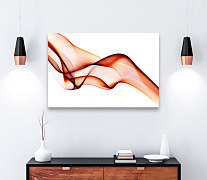 Obraz na stenu Farebná vlna na bielom pozadí, abstract wave